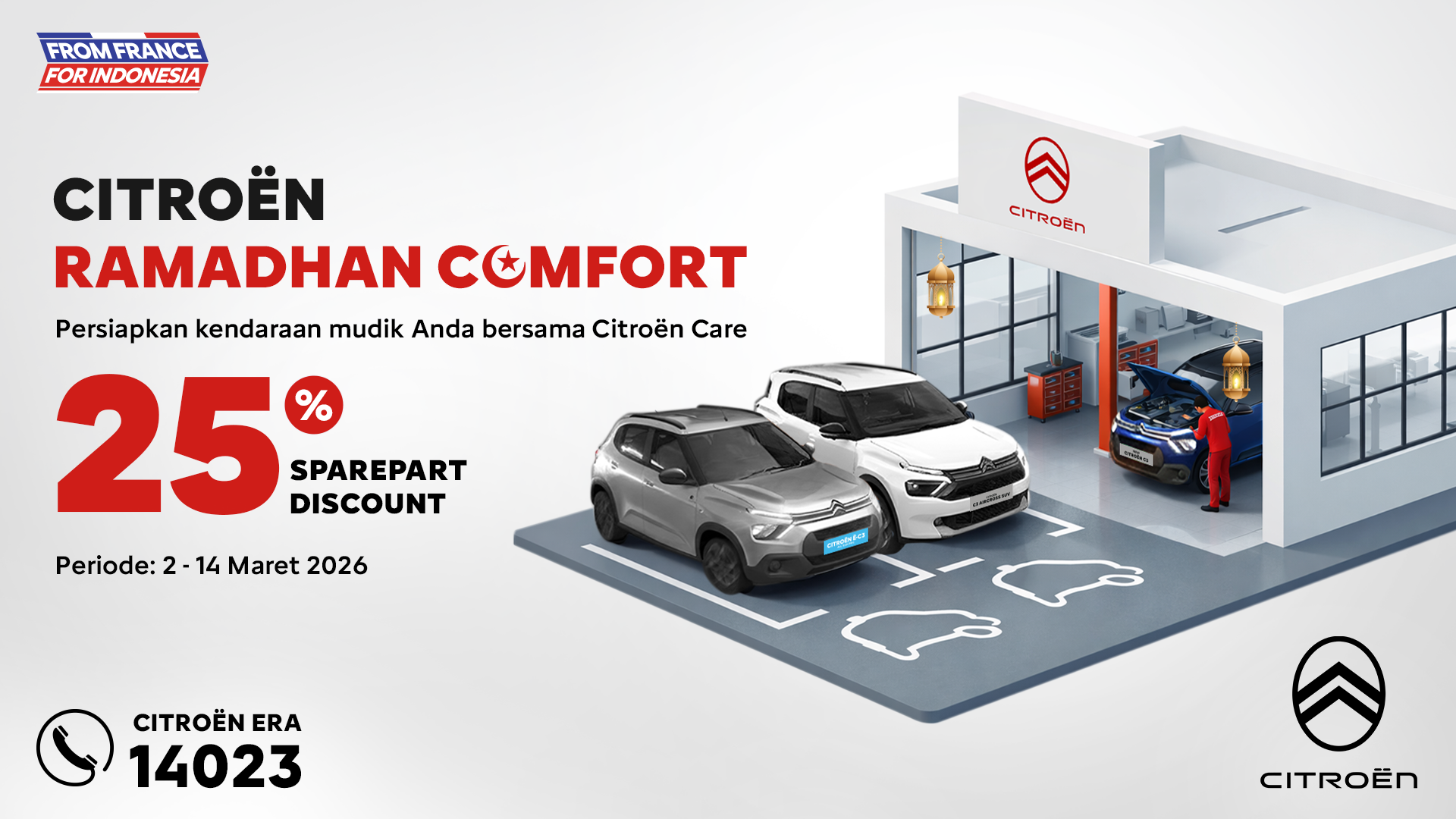 Foto 2. Citroën Ramadhan Comfort Discount 25% Untuk Pembelian Sparepart Pada Periode 2-14 Maret 2026